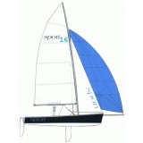 Sport 16 breathable mast up boom up polycotton Dinghy top cover